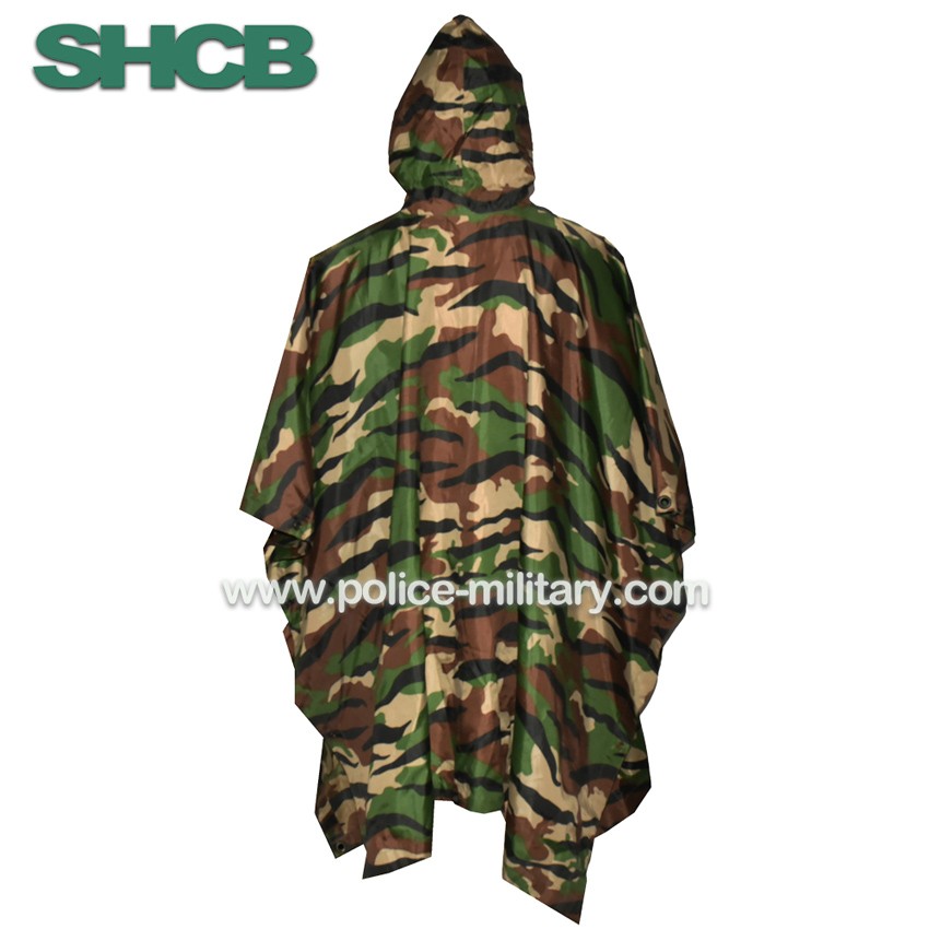 CB20506 Military Camouflage Poncho