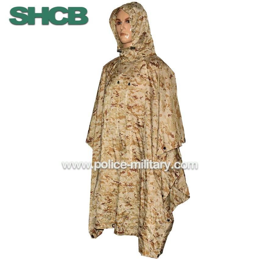 CB20509 Military Camouflage Poncho
